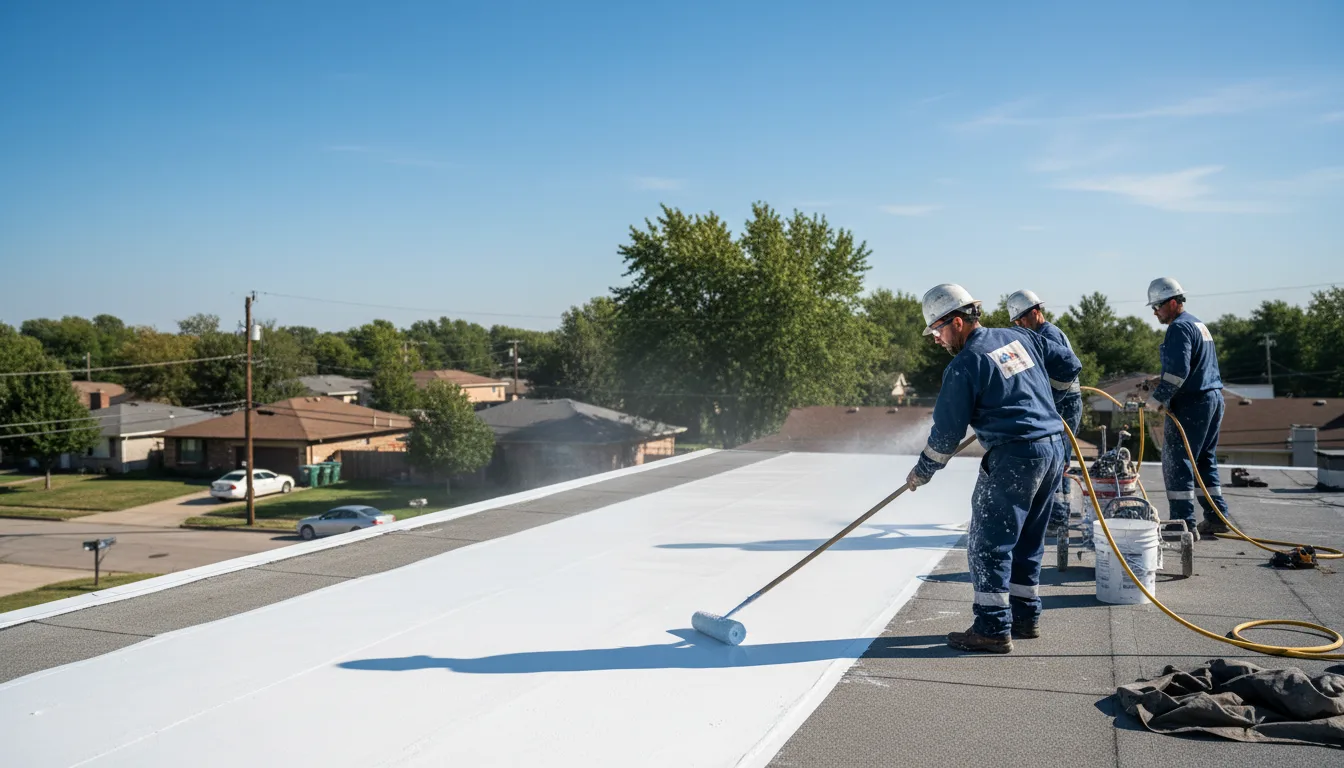 Commercial roof coating in Dubberly, LA near me